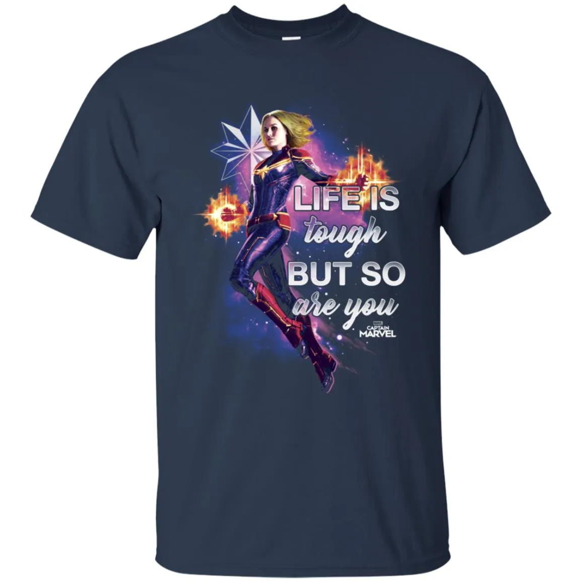 Captain Marvel Inspirational Quote Flight Men Cotton T-Shirt