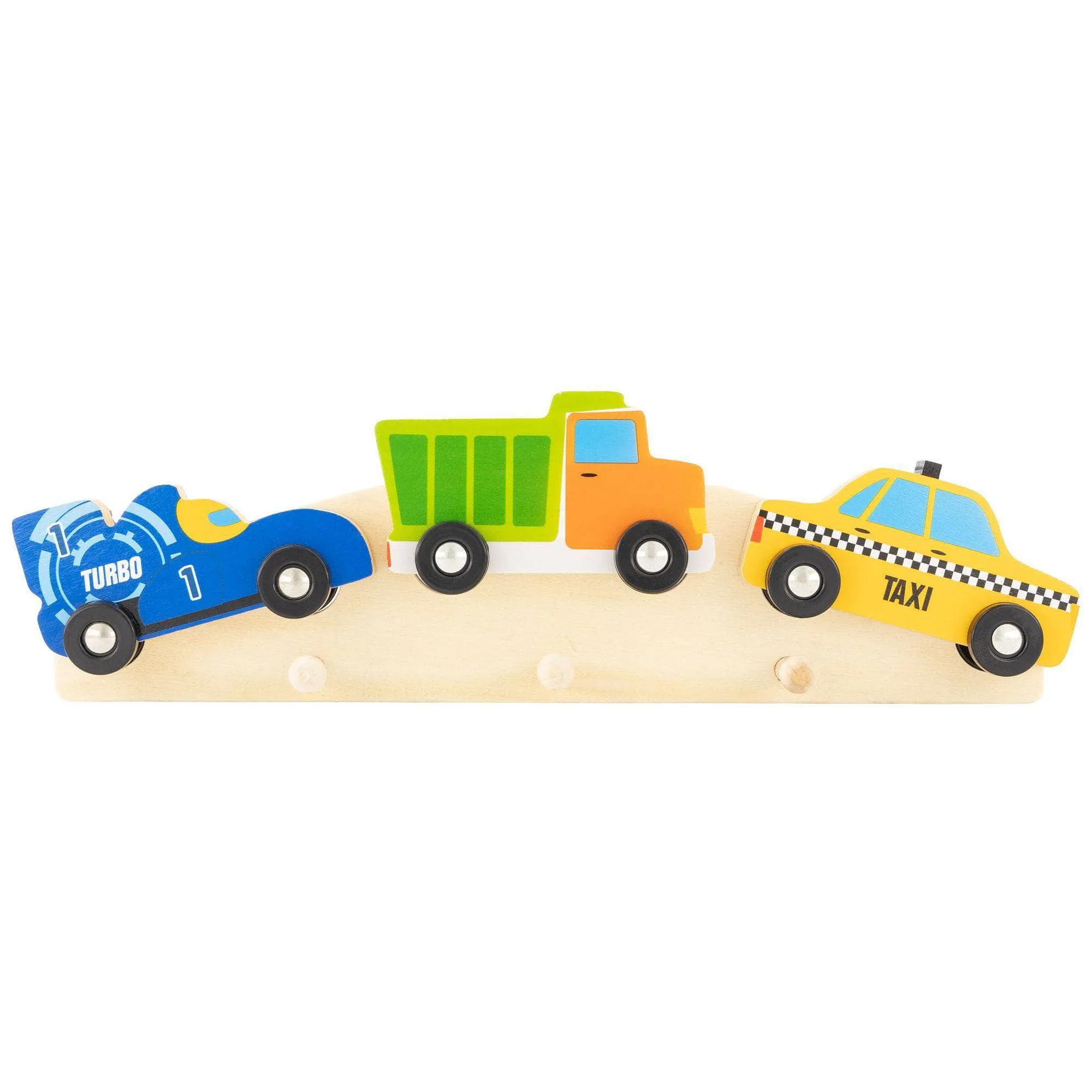 Cars & Vehicles Wooden Door Coat Rack - 32cm