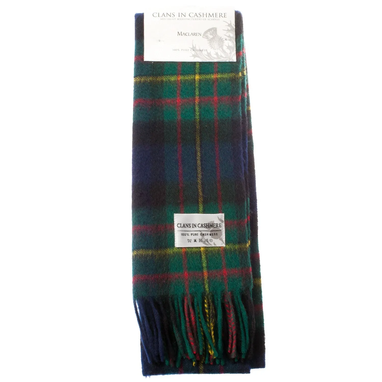 Cashmere Scottish Tartan Clan Scarf  Maclaren