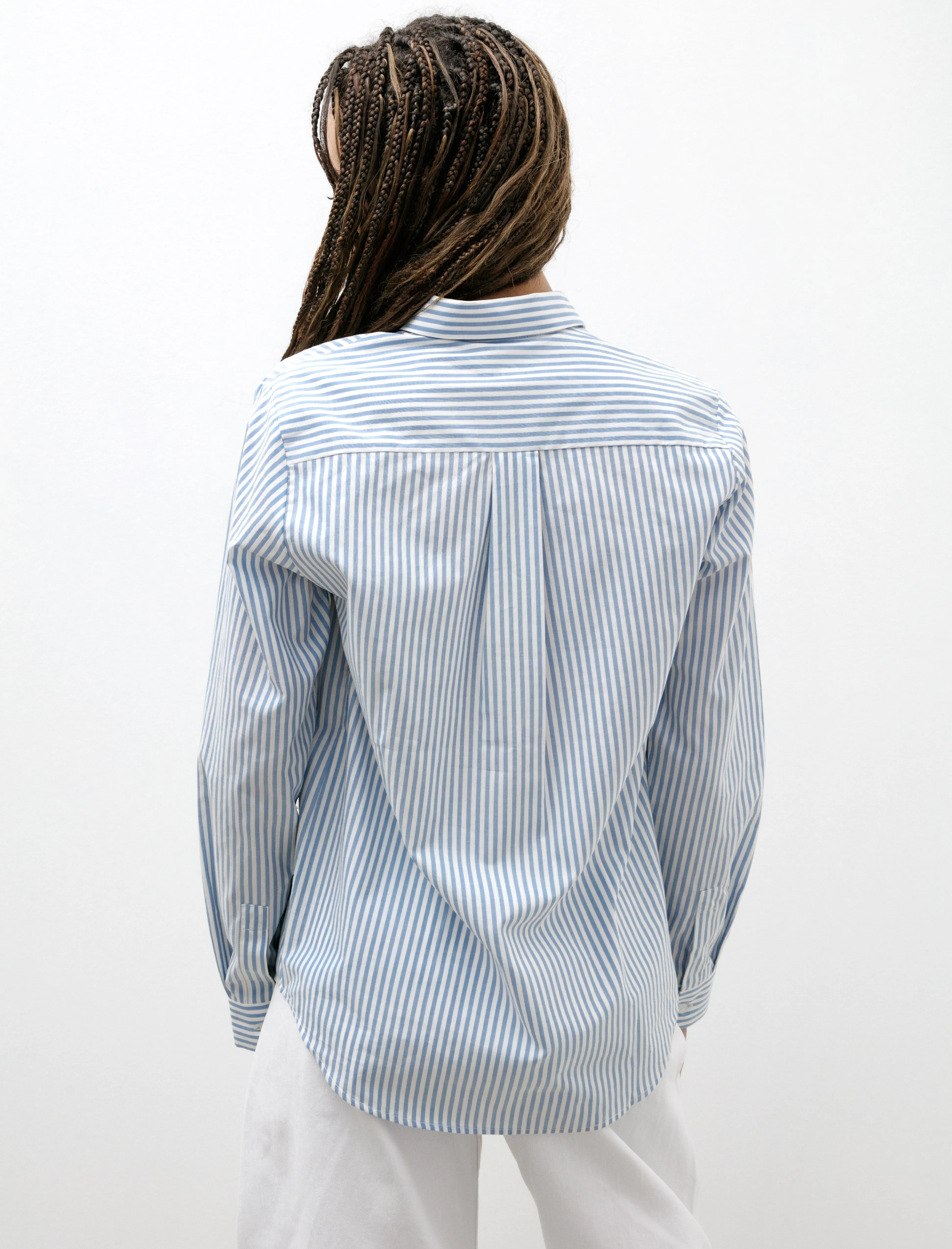 Classic Shirt Blue/Ecru Stripes