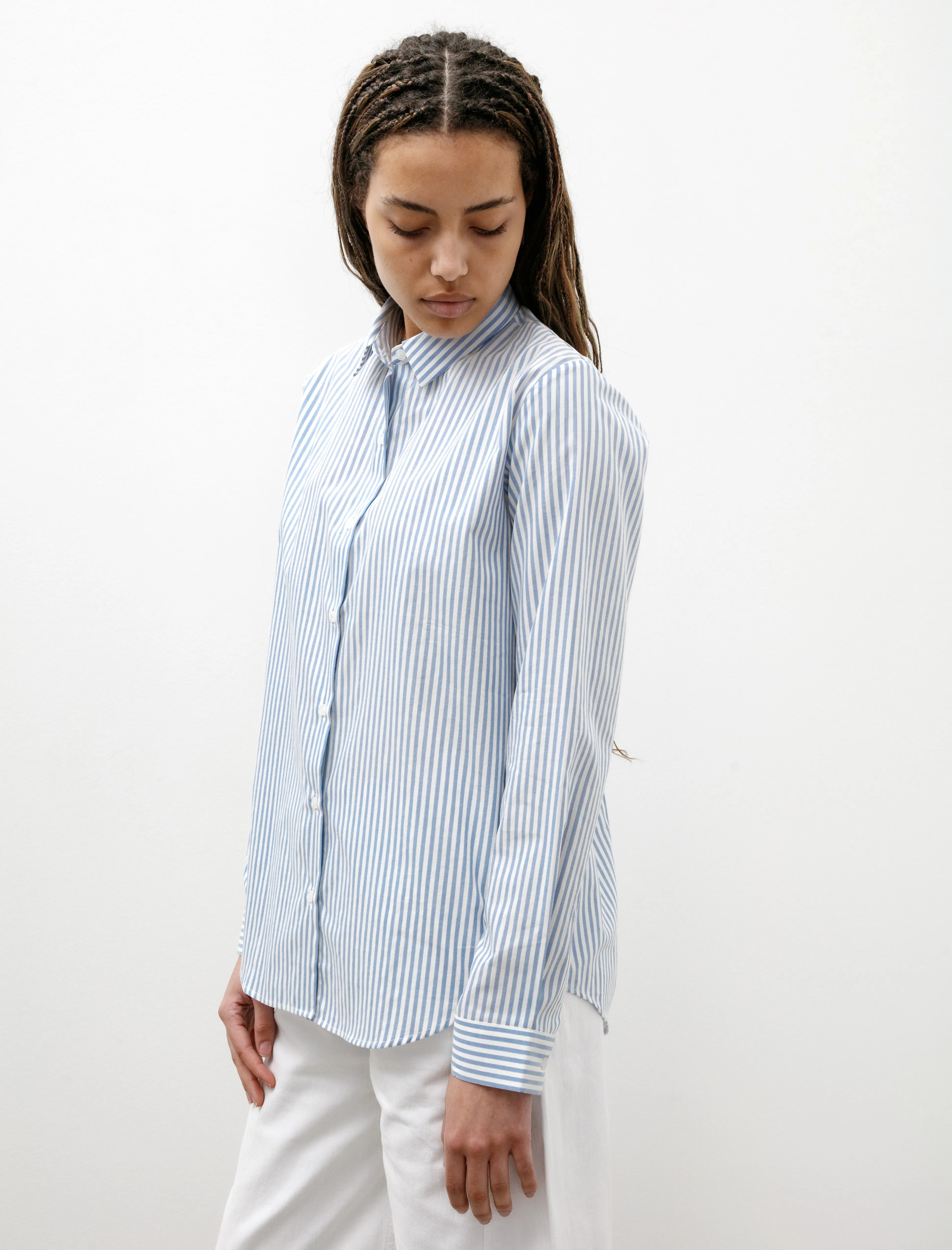 Classic Shirt Blue/Ecru Stripes