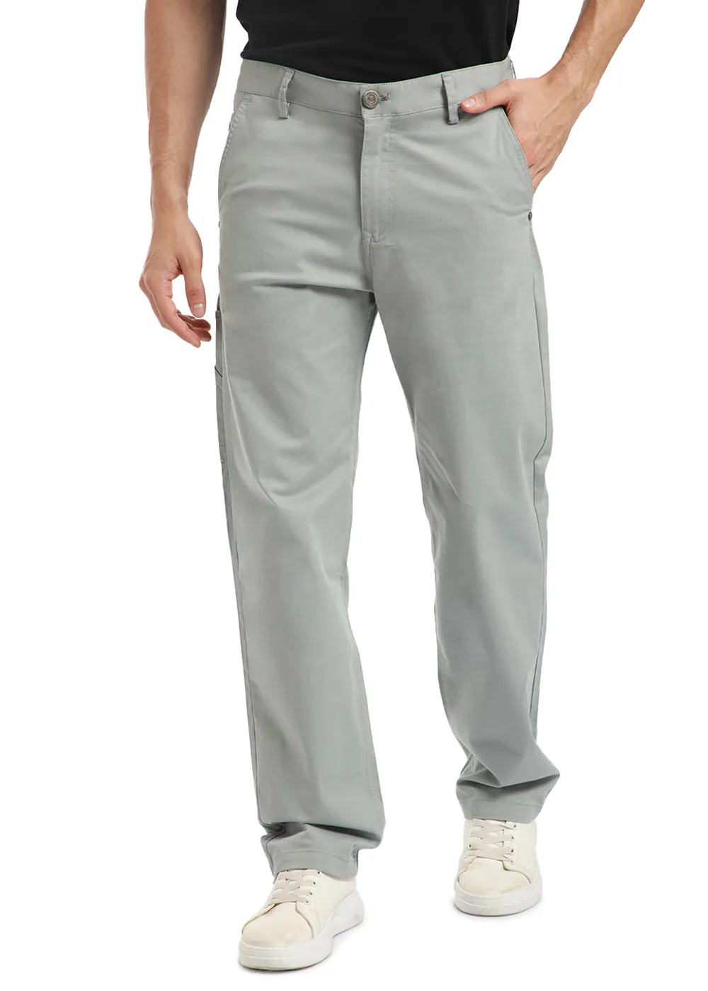 Cloudy Gray Carpenter Pants