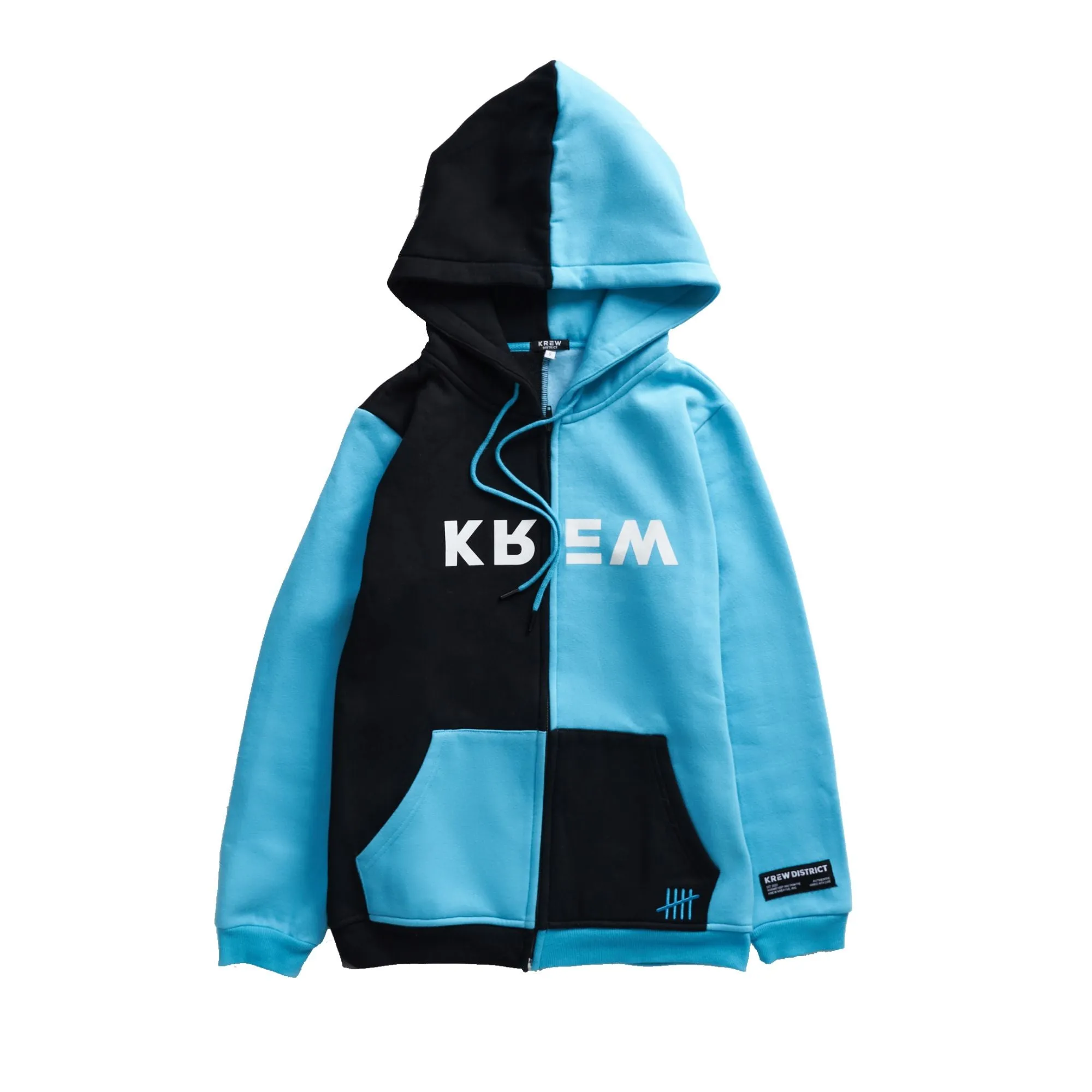 COLOR BLOCK ME HOODIE - BLUE