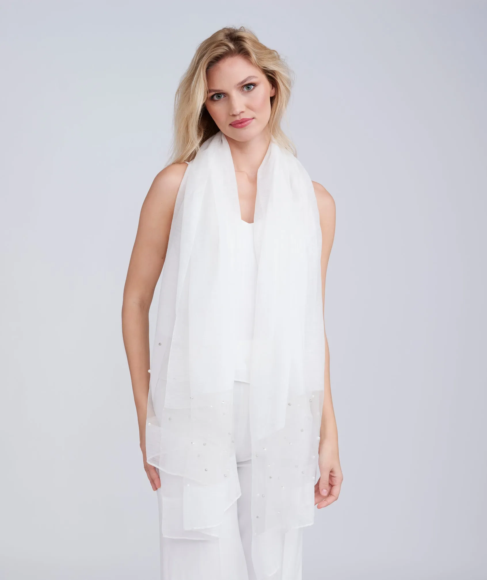 Cristine Scarf - White