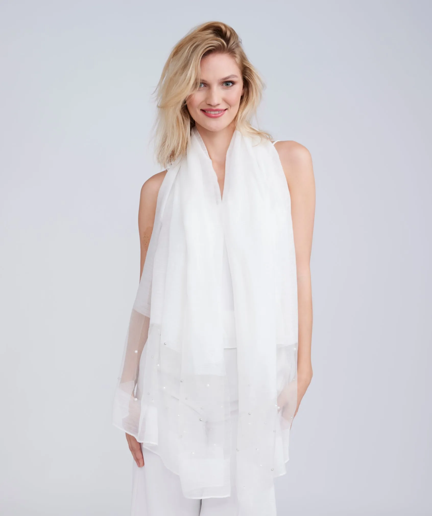 Cristine Scarf - White