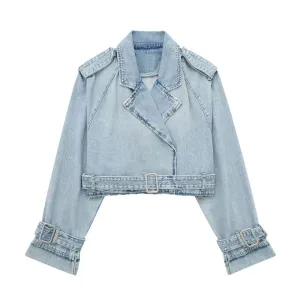 cropped Denim Jacket