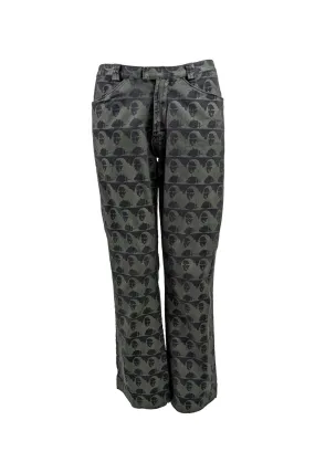 Cultura x Andy Warhol Vintage y2k Mona Lisa Print Bootcut Jeans, 2000s