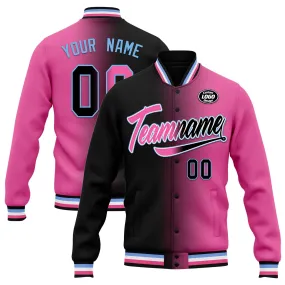 Custom Gradient Fashion Jacket Bomber Full-Snap Varsity Letterman Personalized Jacket FZ005-D028016-20