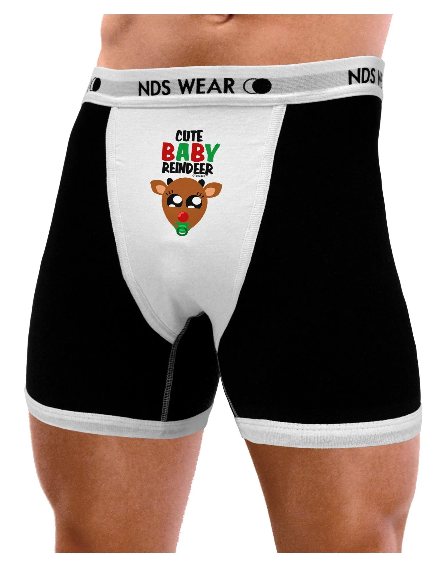 Cute Baby Reindeer Matching Deer Mens Boxer Brief Underwear