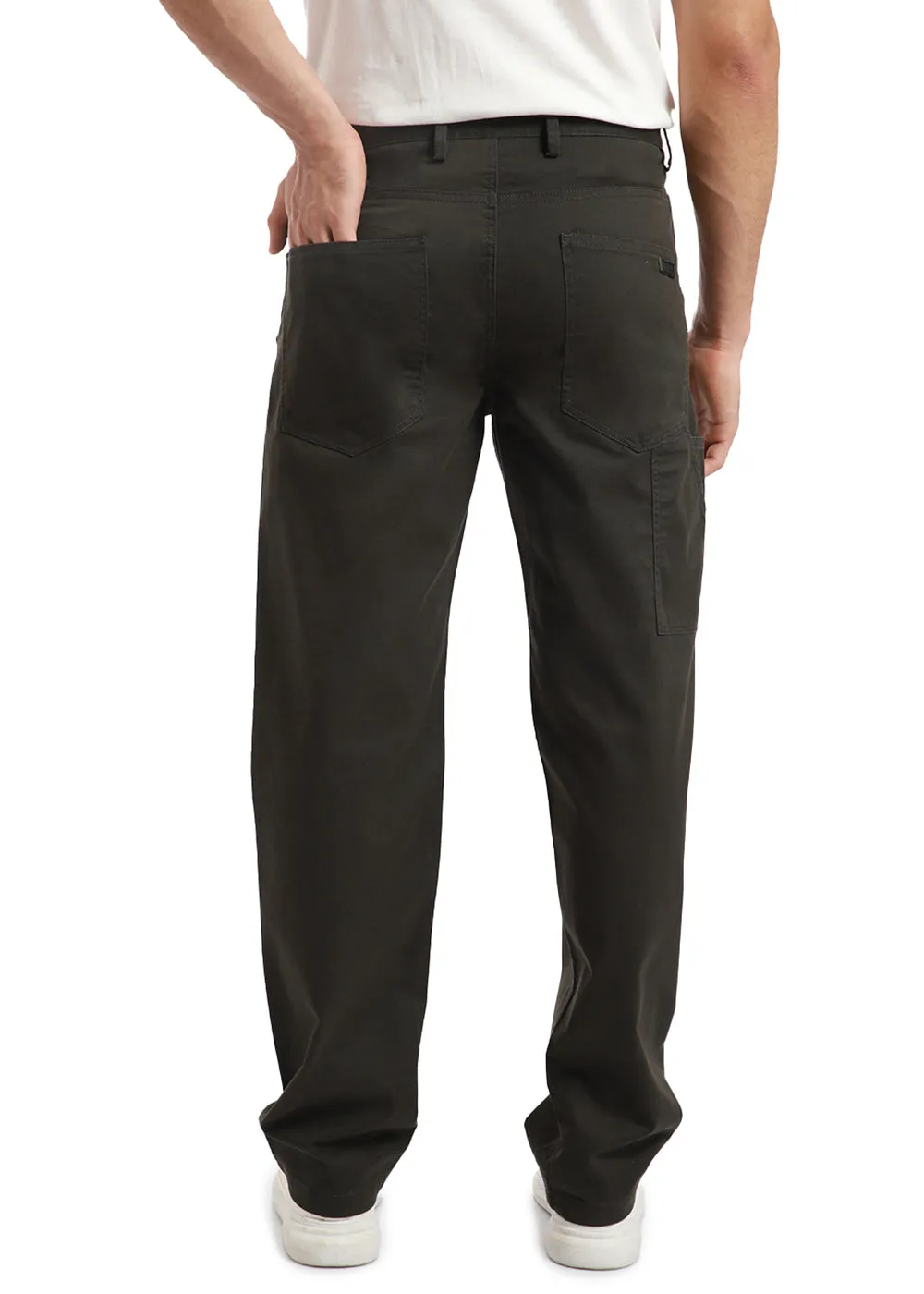 Dark Emerald Green Carpenter Pants