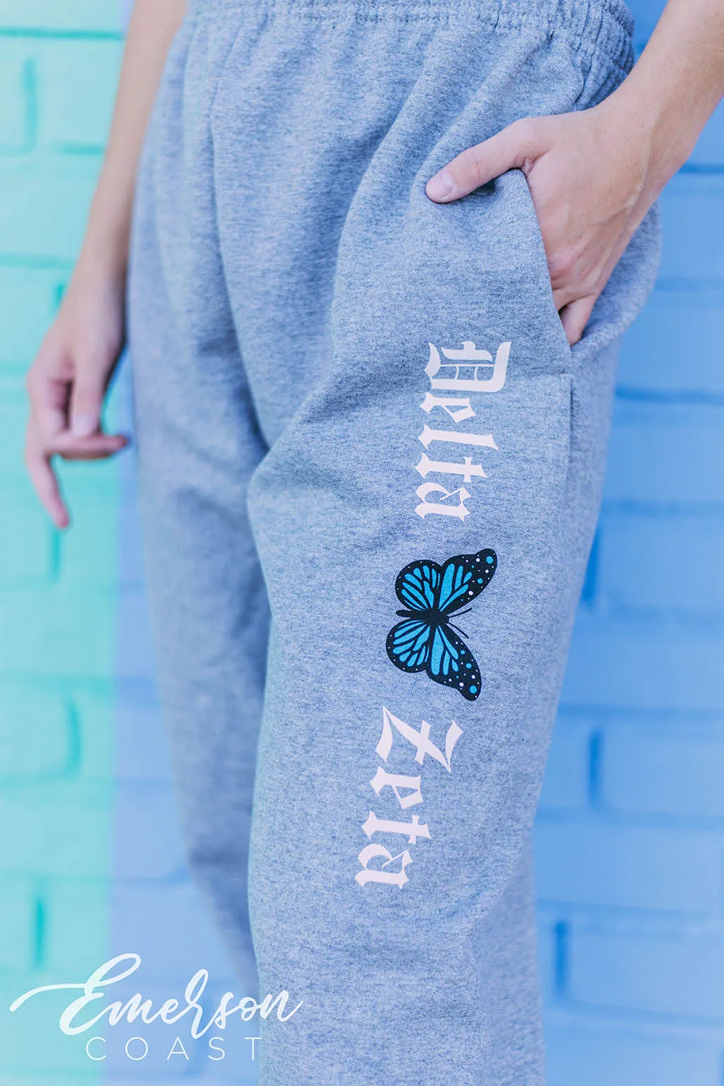 Delta Zeta Butterfly Joggers