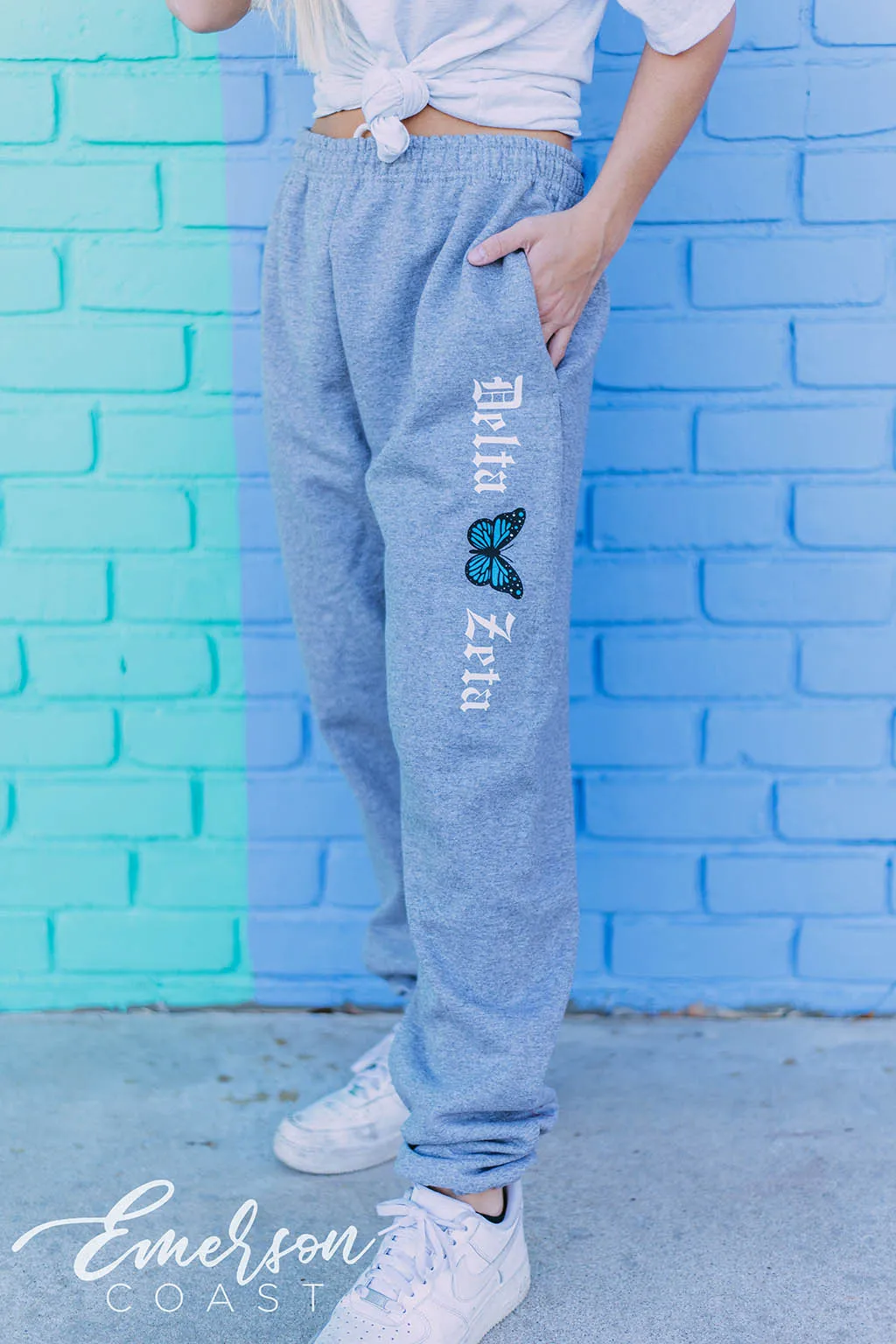 Delta Zeta Butterfly Joggers