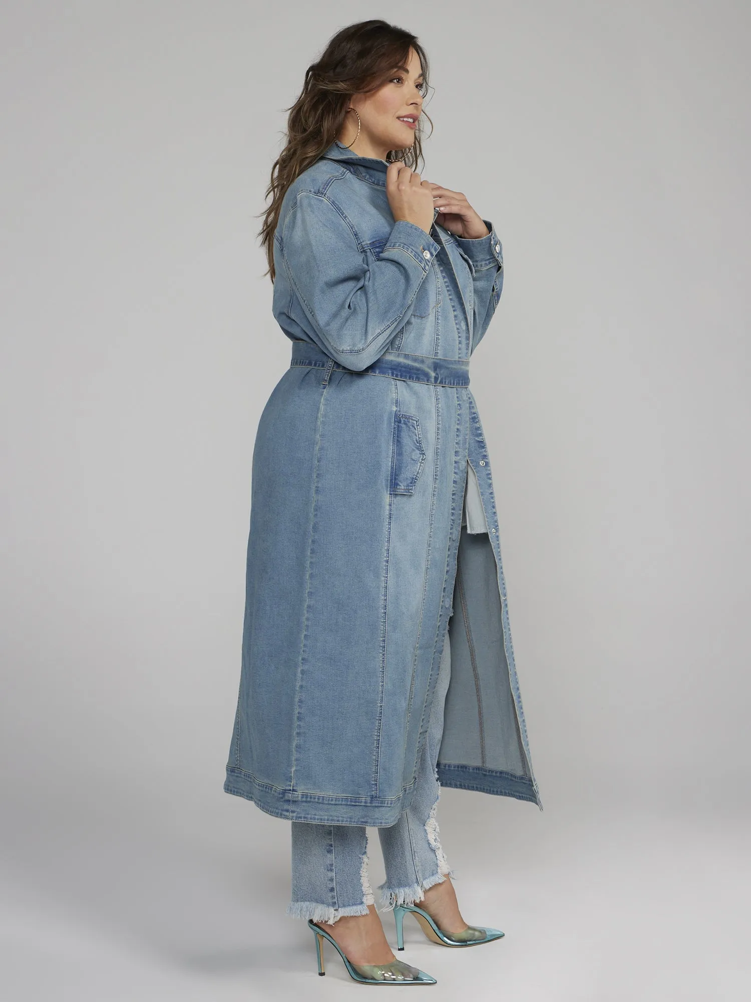 Denim Trench Coat