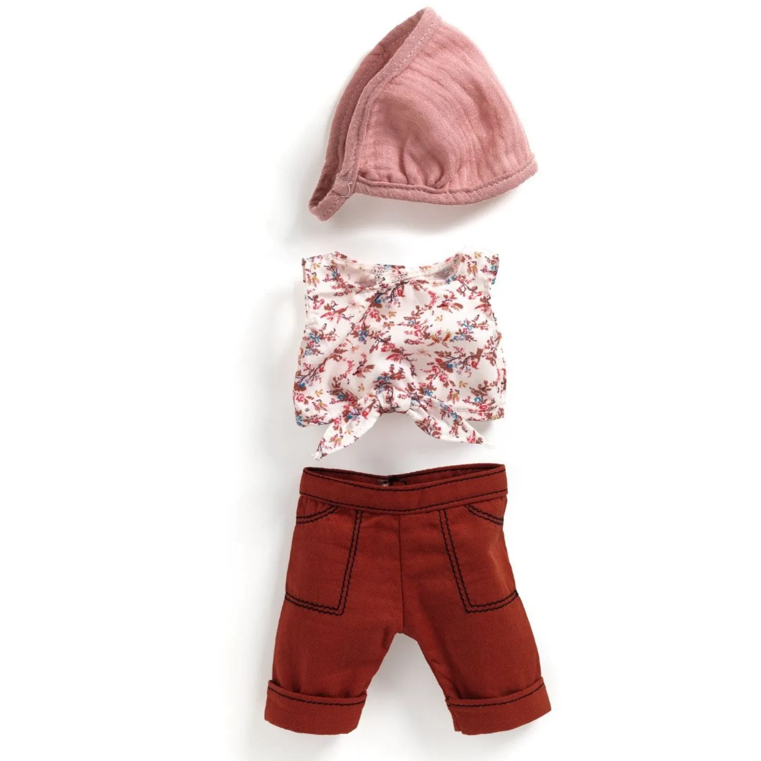 Djeco Lovely Pomea, Doll Clothes - Red Pants Set