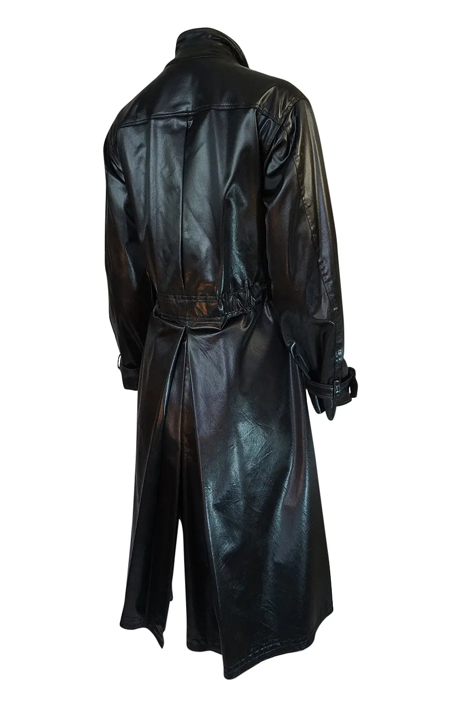 Documented 1973 Yves Saint Laurent Patent Finish Trench