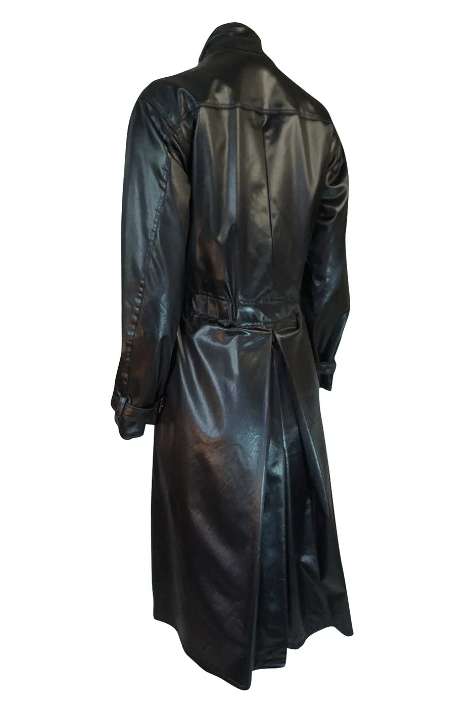 Documented 1973 Yves Saint Laurent Patent Finish Trench