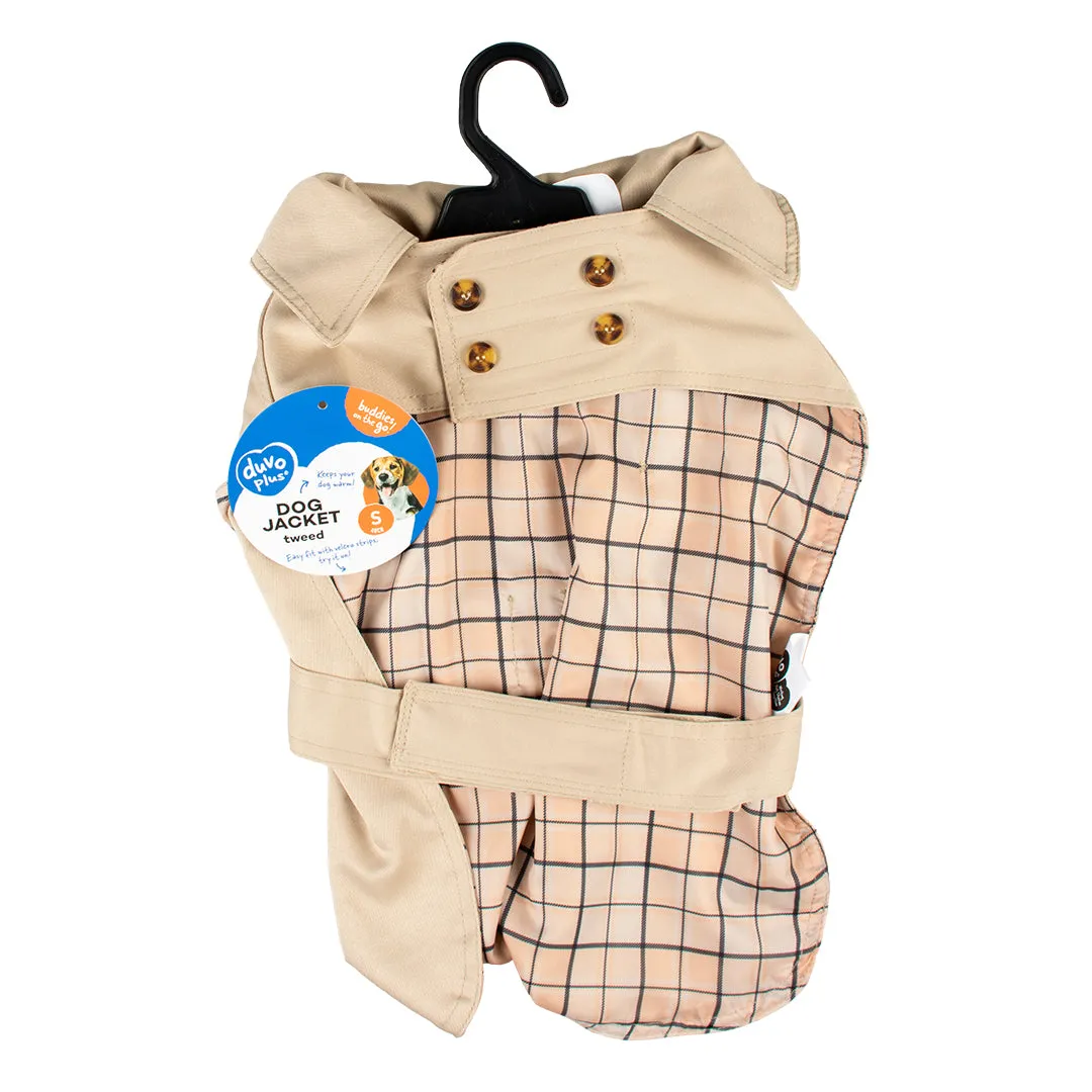 DOG JACKET TRENCH COAT BEIGE