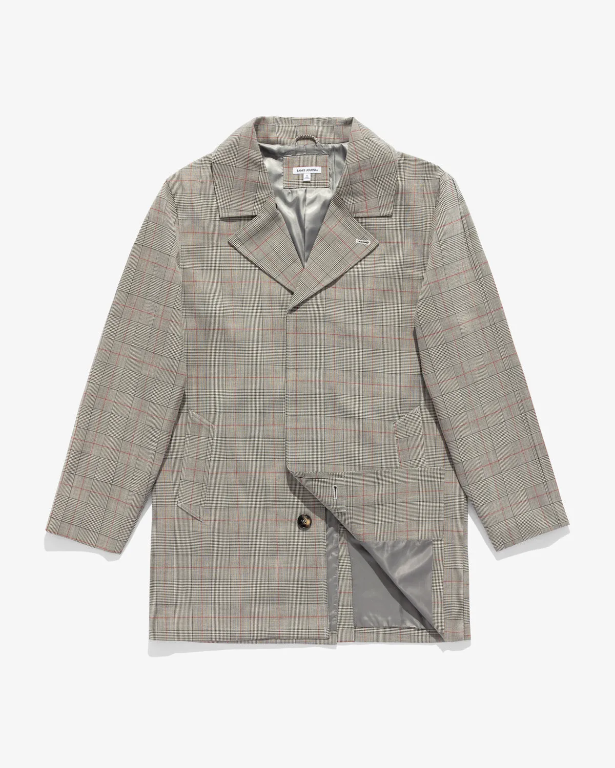 Downtown Check Trench Jacket