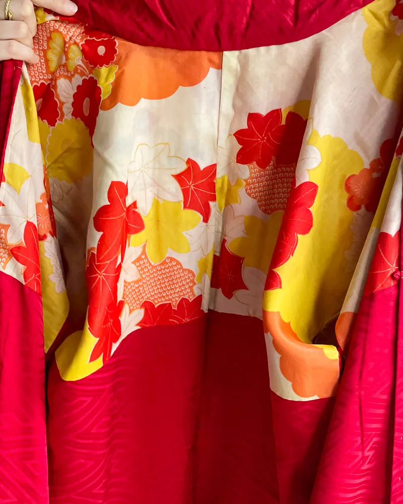 Embroidery of Japanese Traditional Pine Bamboo Plum Blossom, Shibori Haori Kimono Jacket