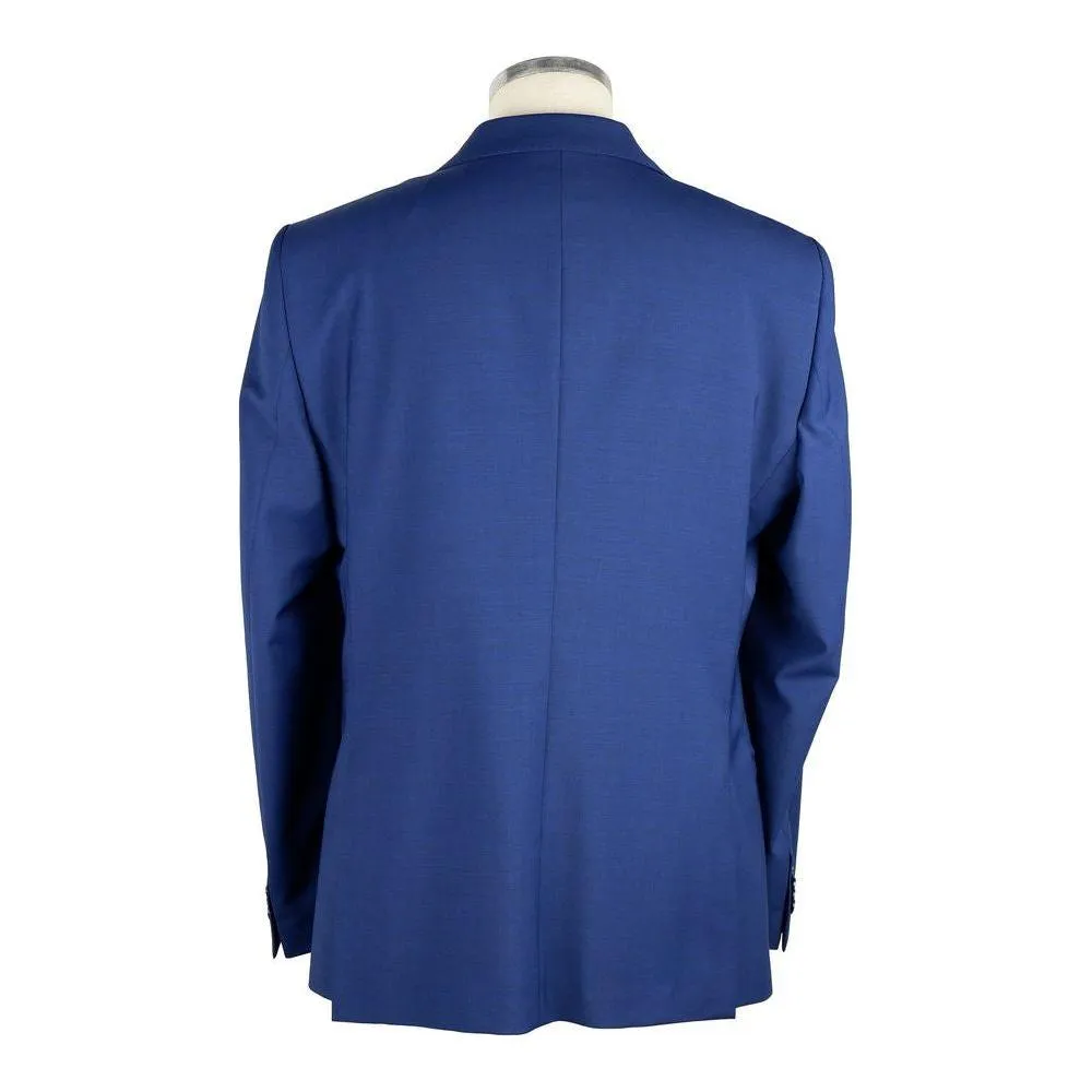 Emilio Romanelli Elegant Two-Button Men's Suit in Blue