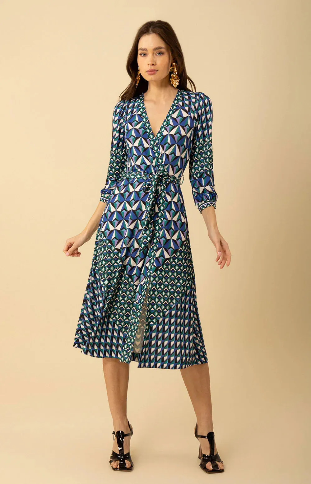 FAUX WRAP DRESS