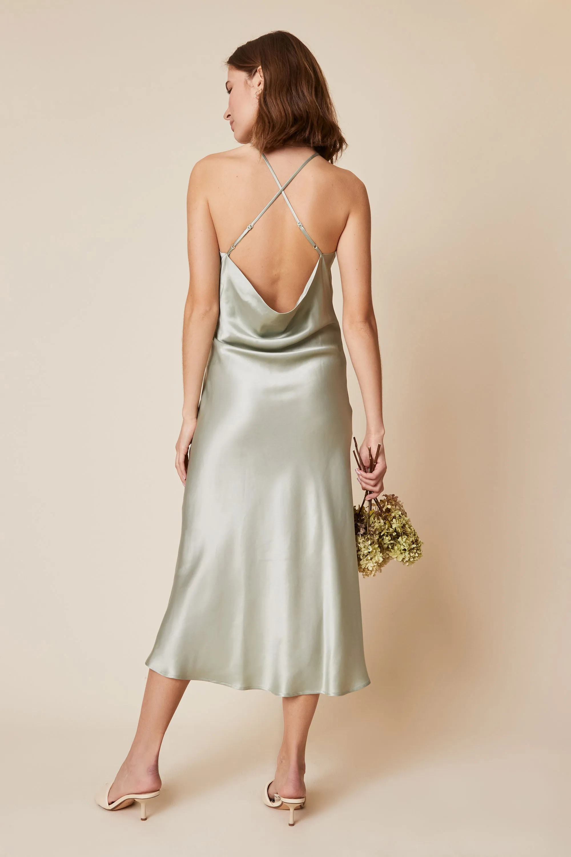 Fiona Dress in Sage