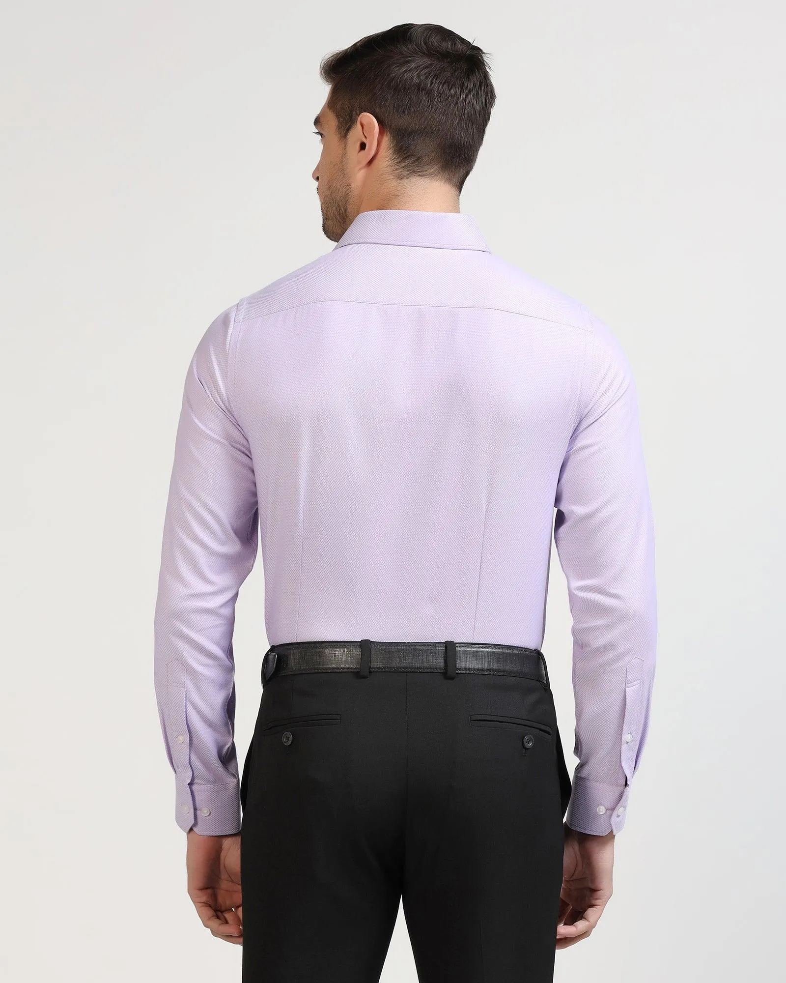 Formal Lilac Textured Shirt - Mater