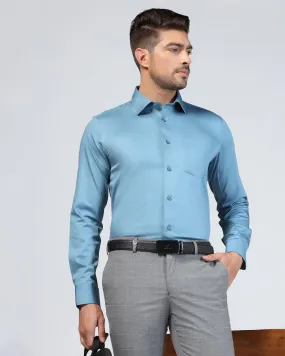 Formal Teal Solid Shirt - Rolf