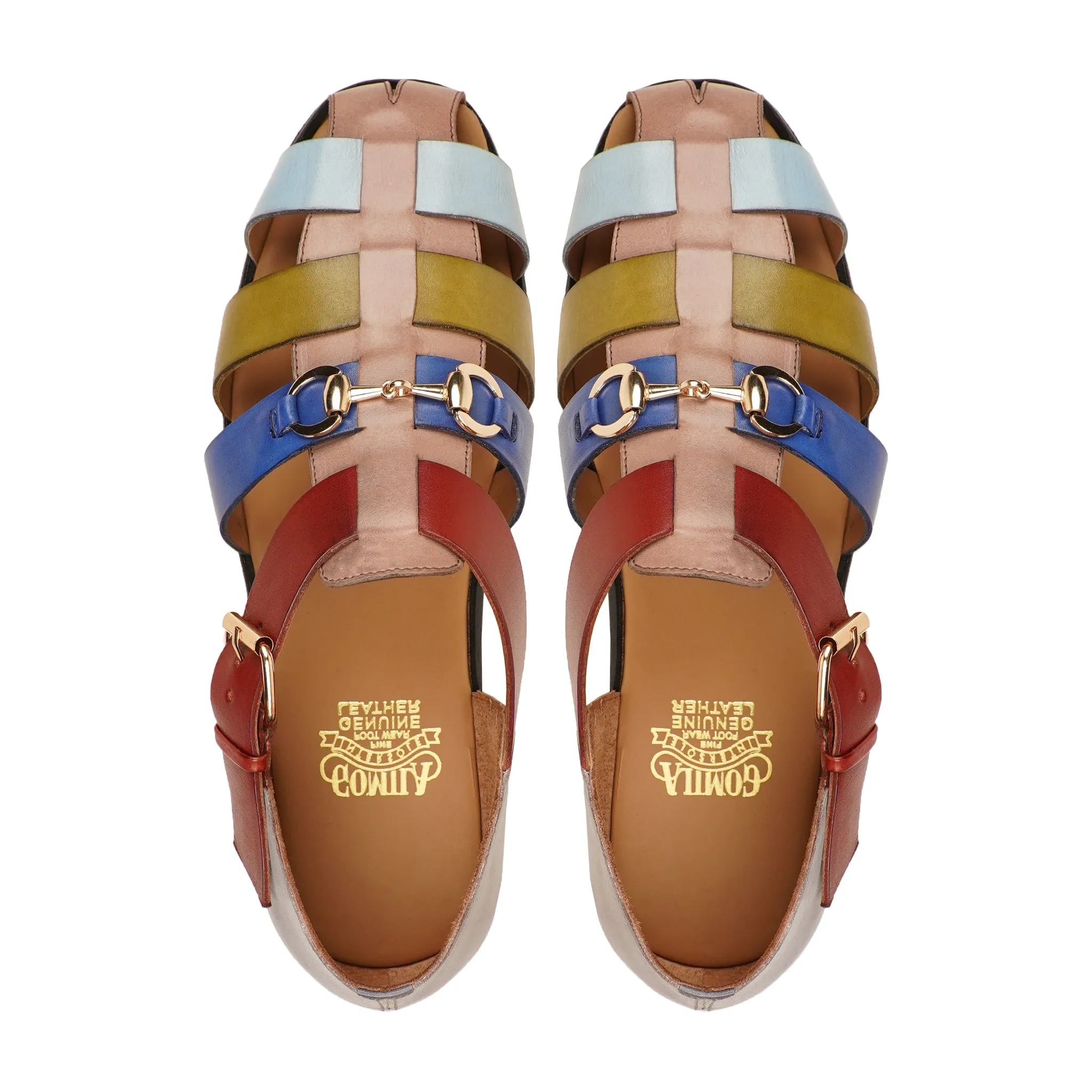 Francis - Men's Multicolour Calf Leather Sandal