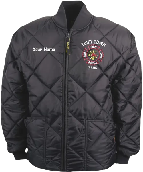 Game Sportswear: The Ladies Fit Bravest Diamond Quilt Jacket - Deluxe Embroidery Package