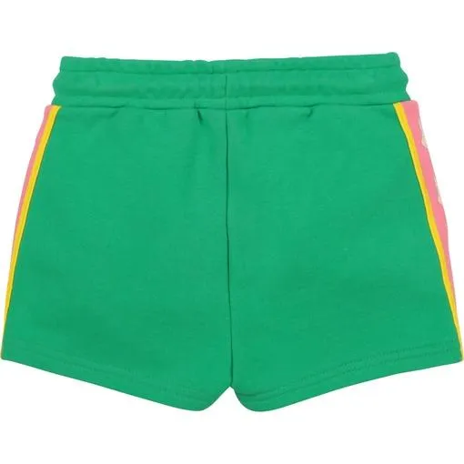 Girls Green Jogging Shorts