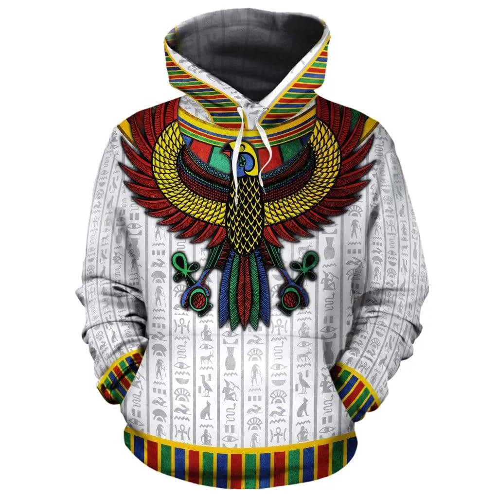 God Horus White All-over Hoodie