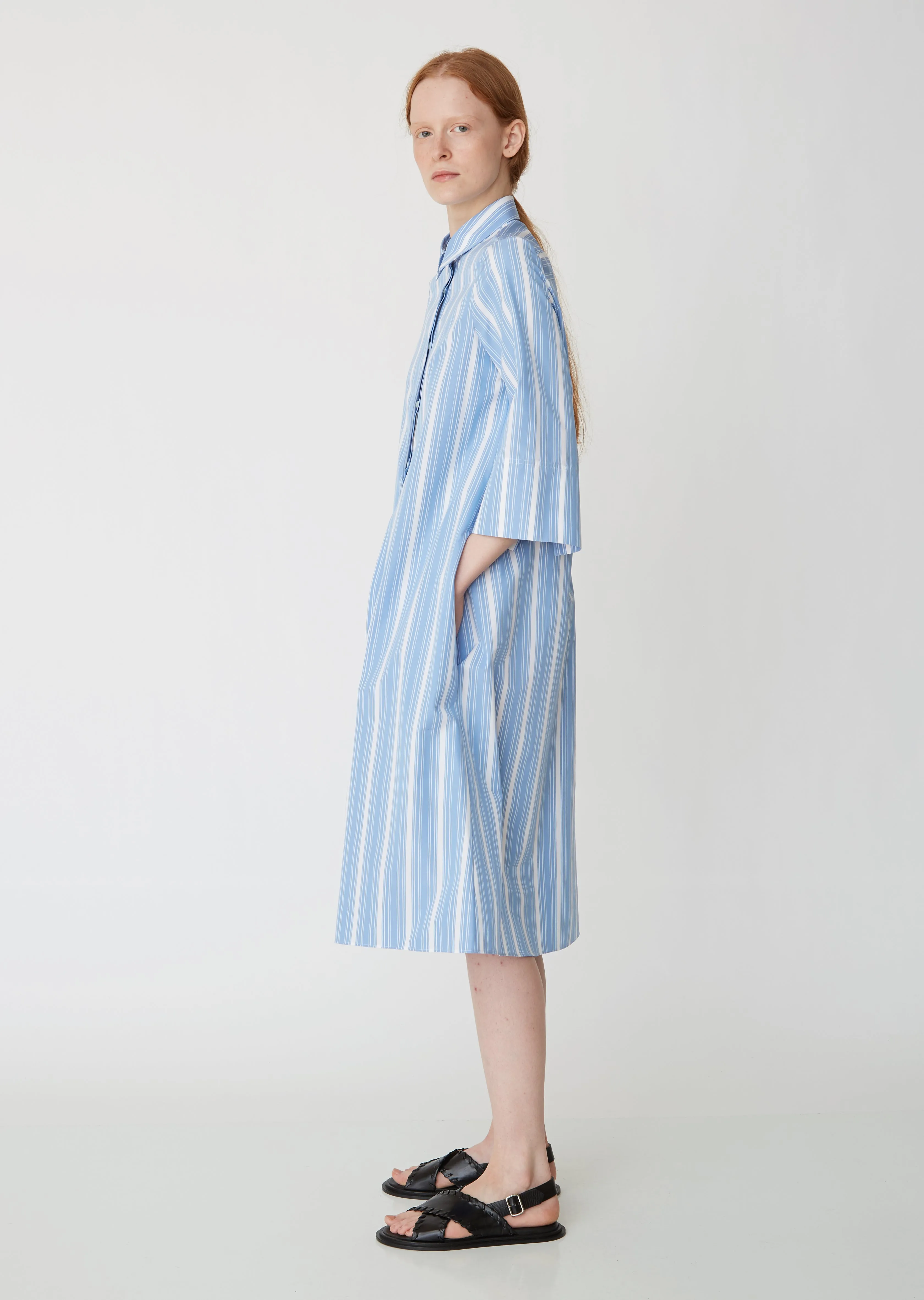 Grandeur Stripe Shirt Dress