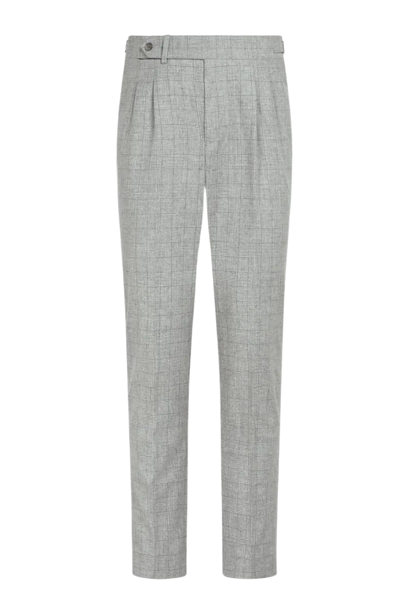 Grey Wool Double Breasted 2-Piece Suit