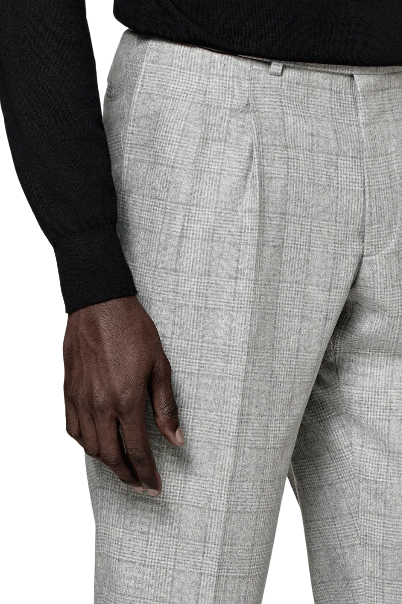 Grey Wool Double Breasted 2-Piece Suit