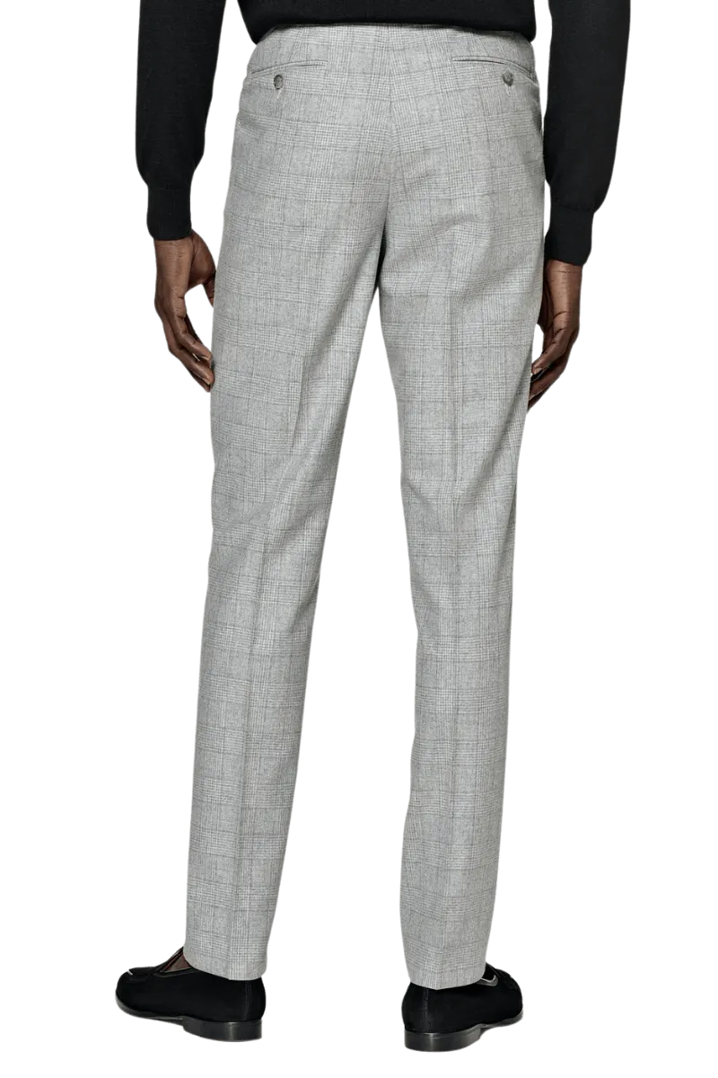 Grey Wool Double Breasted 2-Piece Suit