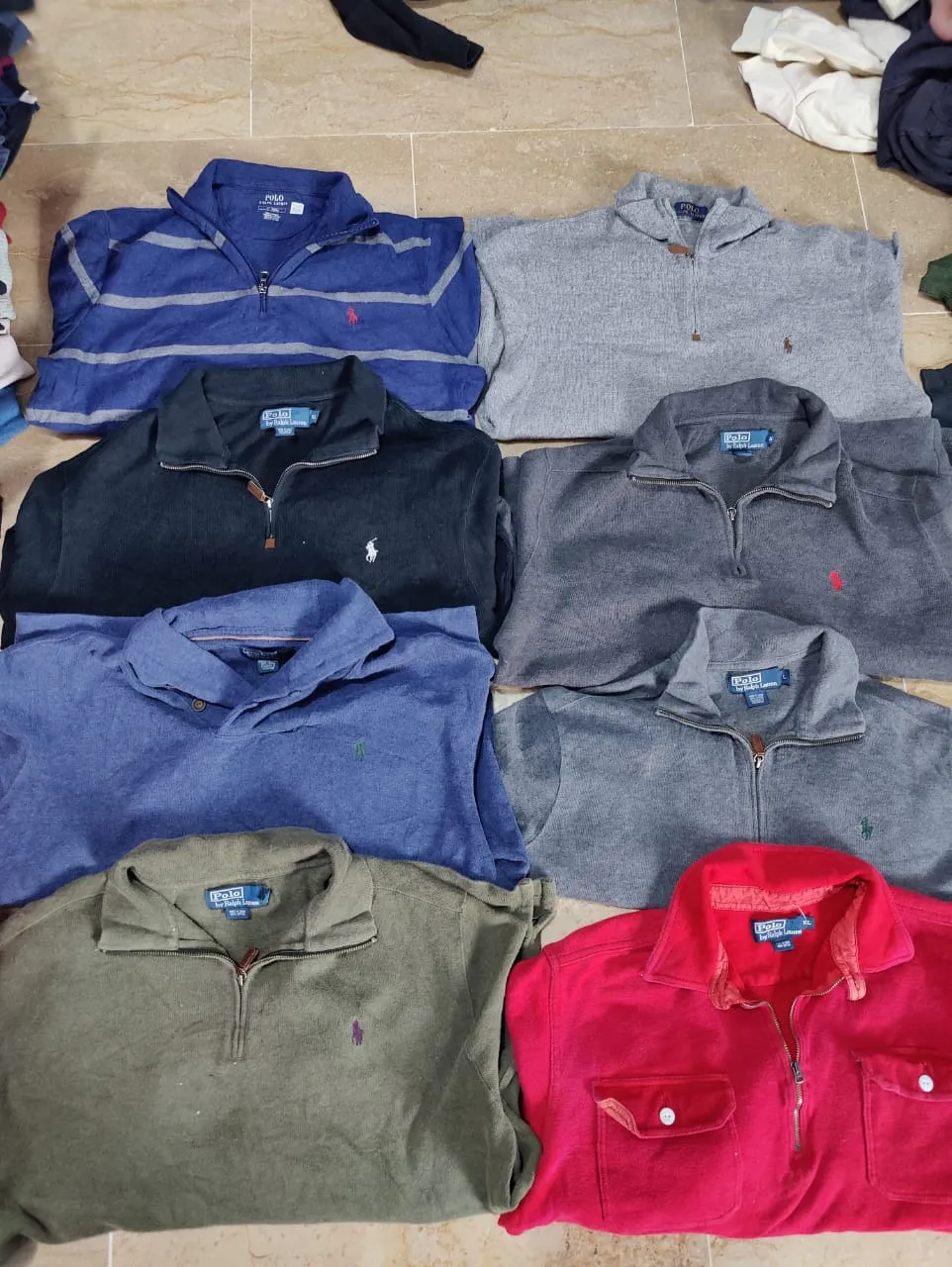 Half zip polo 8 pcs