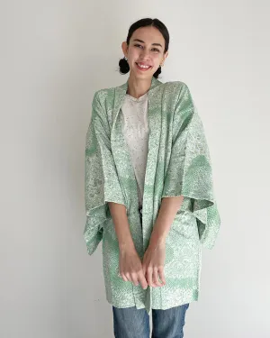 Hand Squeezing Shibori Haori Kimono Jacket