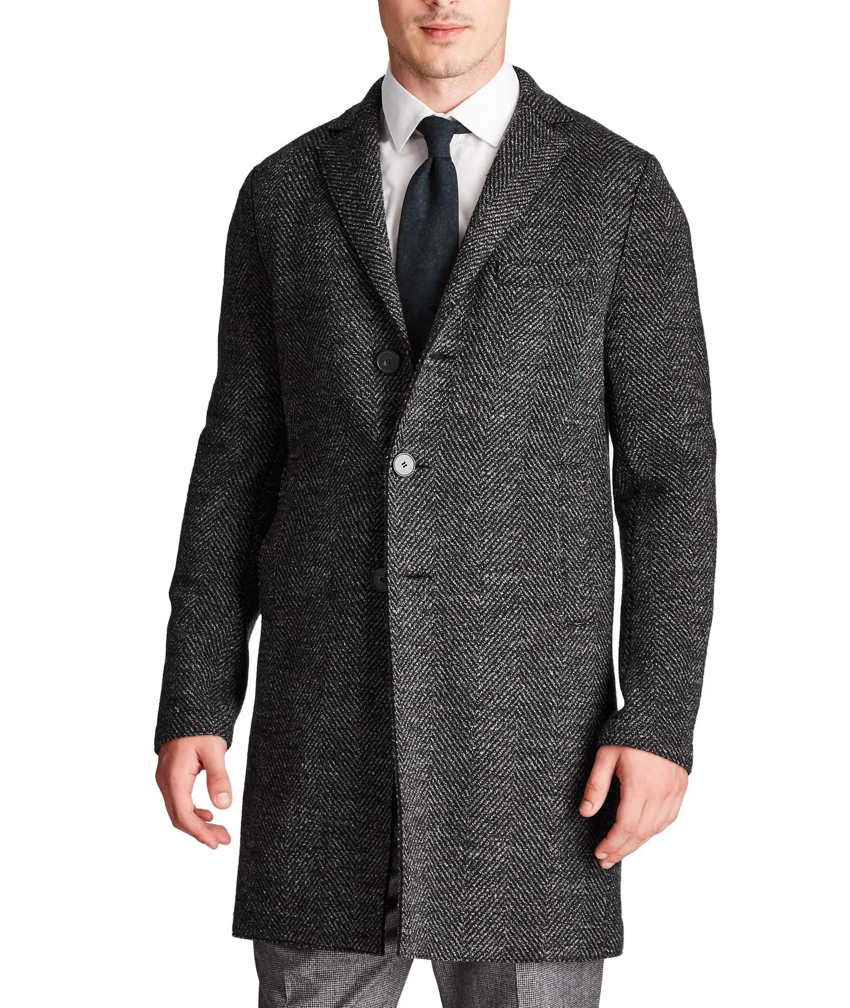 Harris Wharf London Virgin Wool Overcoat