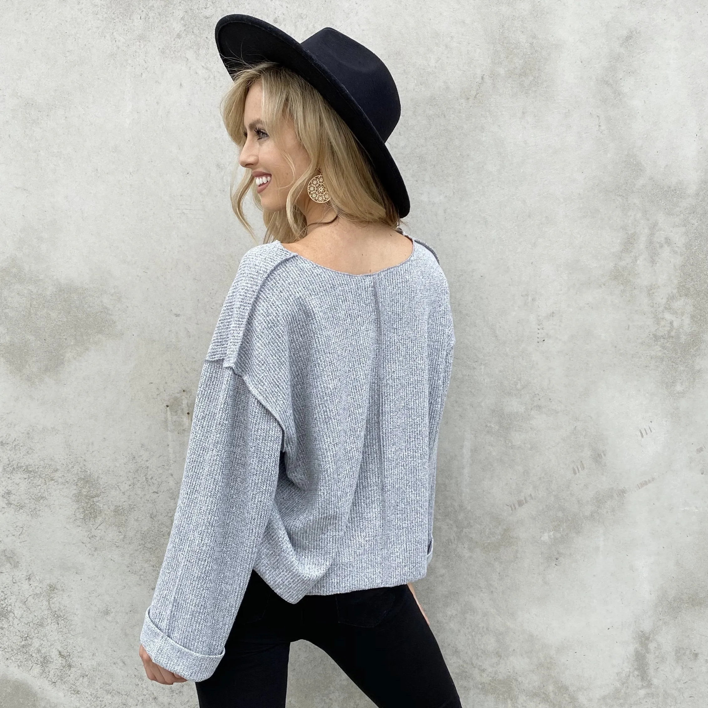 Hazy Days Grey Sweater