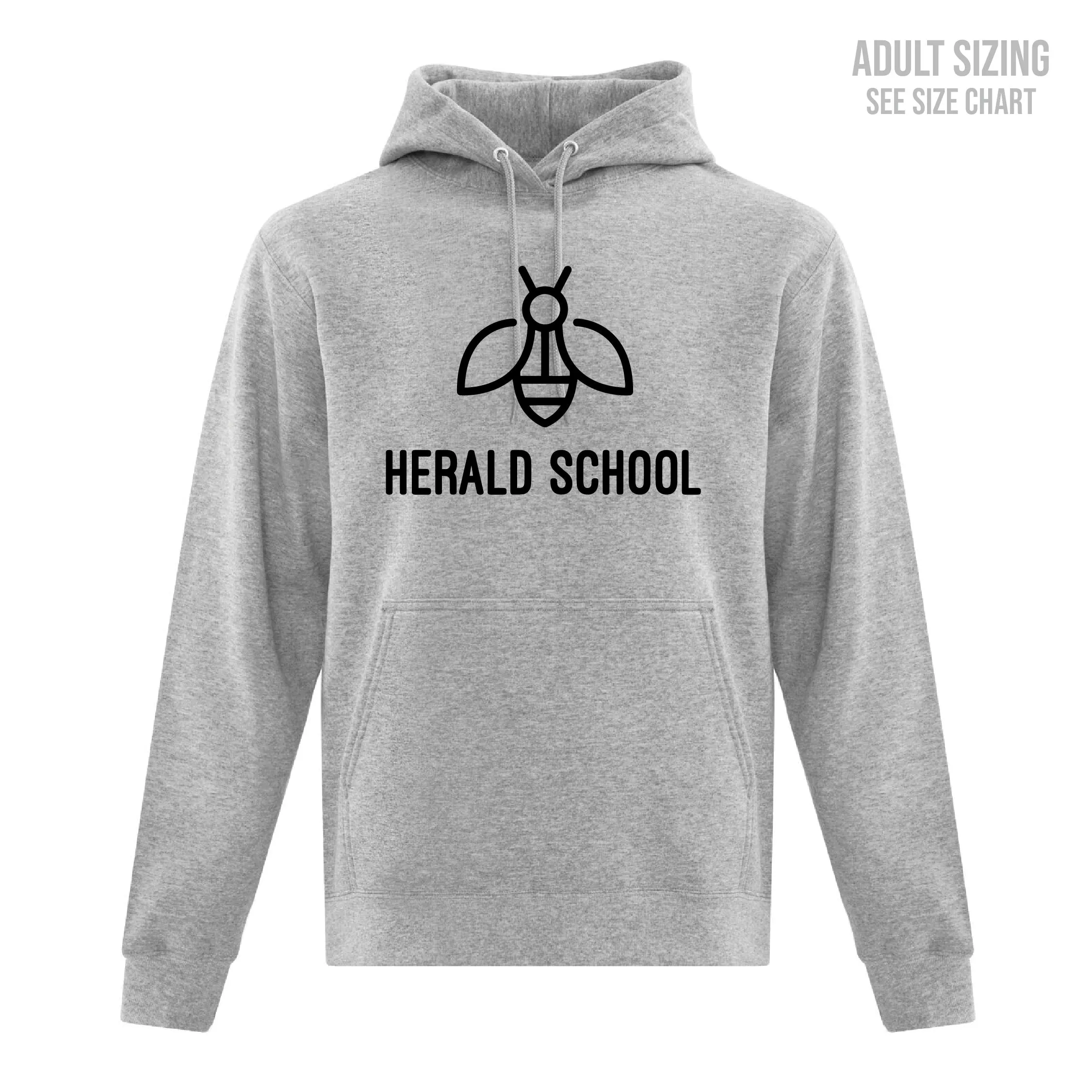 Herald School Bee Logo Unisex Pullover Hoodie (T1009-F2500)