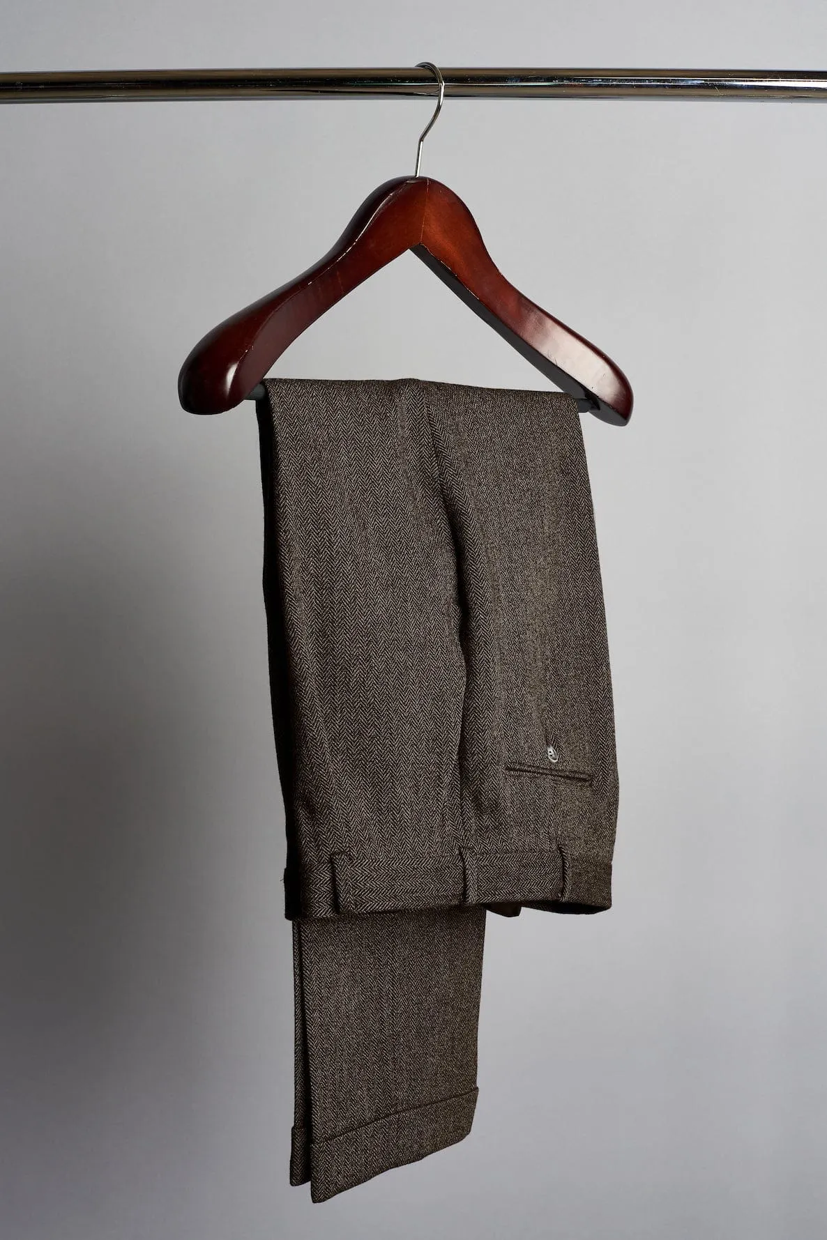 Herringbone Tweed Trouser