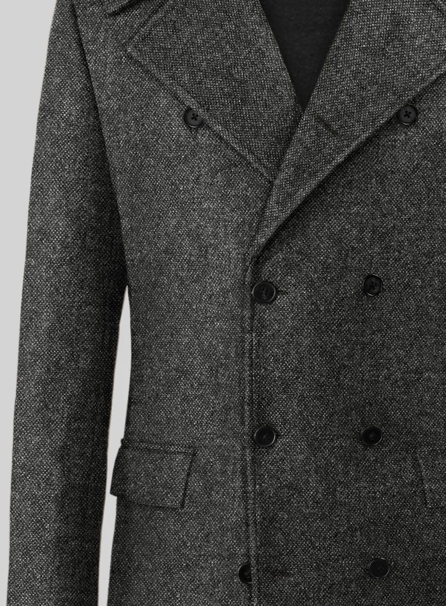 Highlander Heavy Gray Bedford Tweed GQ Overcoat