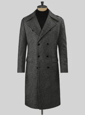 Highlander Heavy Gray Bedford Tweed GQ Overcoat