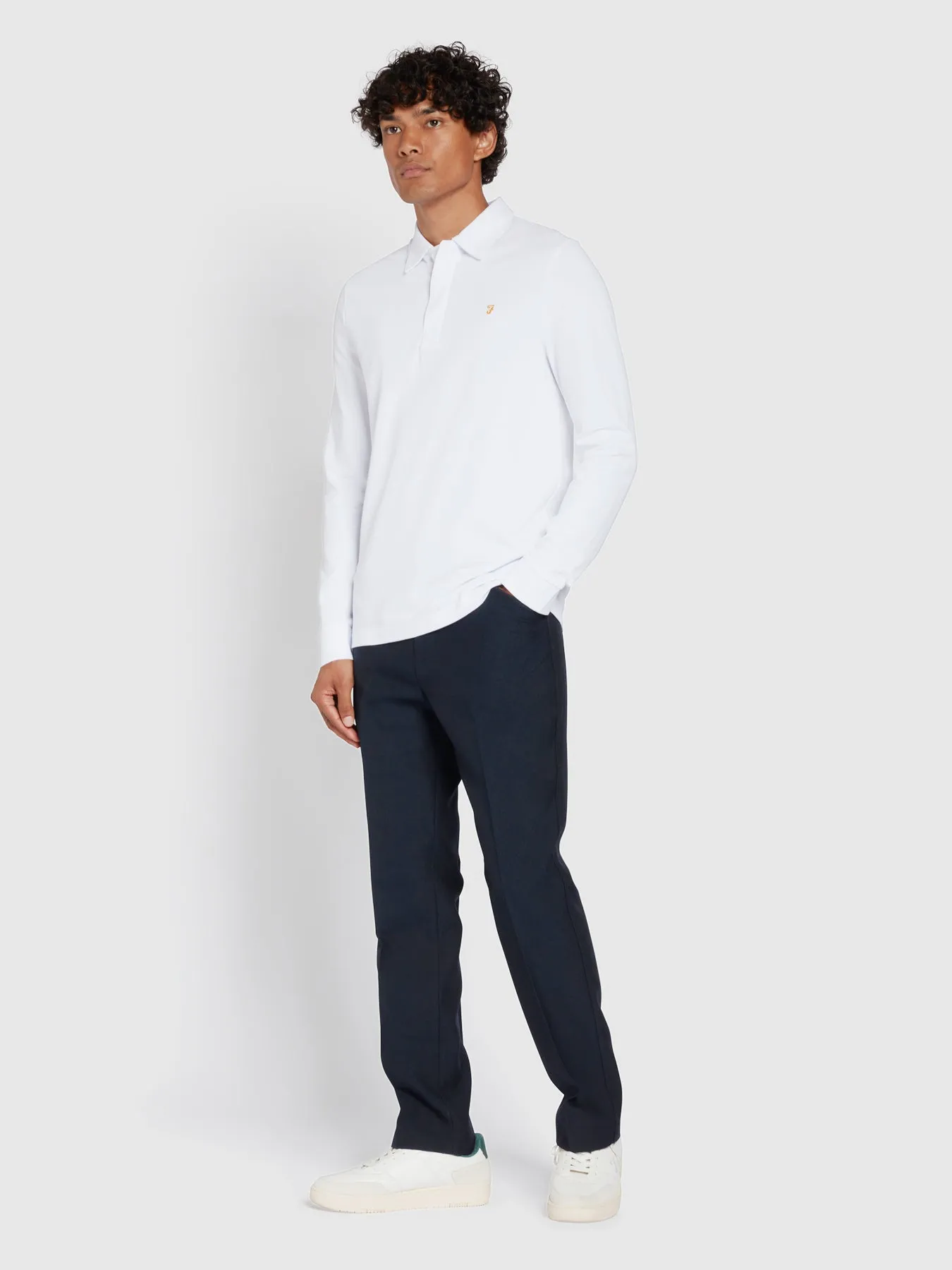 Hopsack Traditional Trousers In Navy