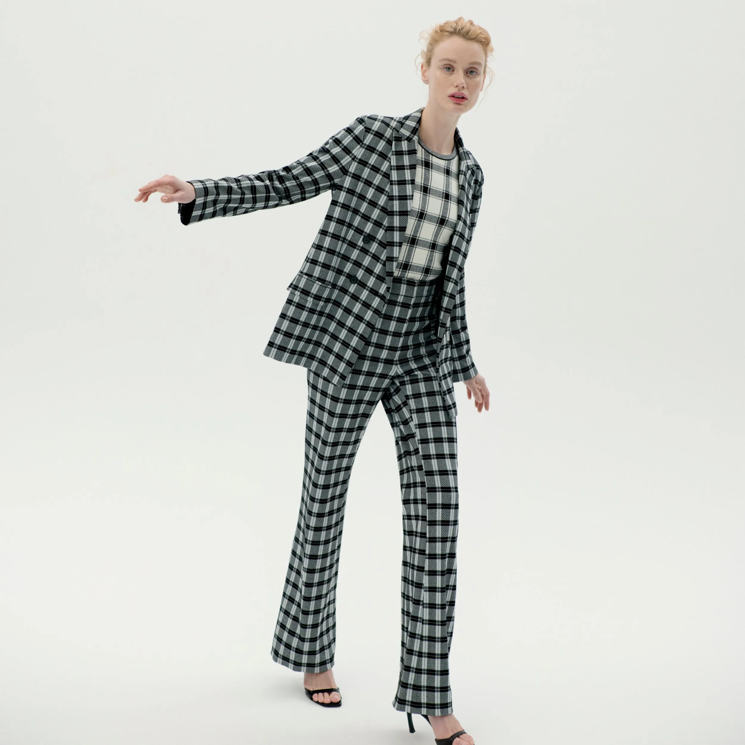 Horton Pant - Knit Suiting :: Checkmate