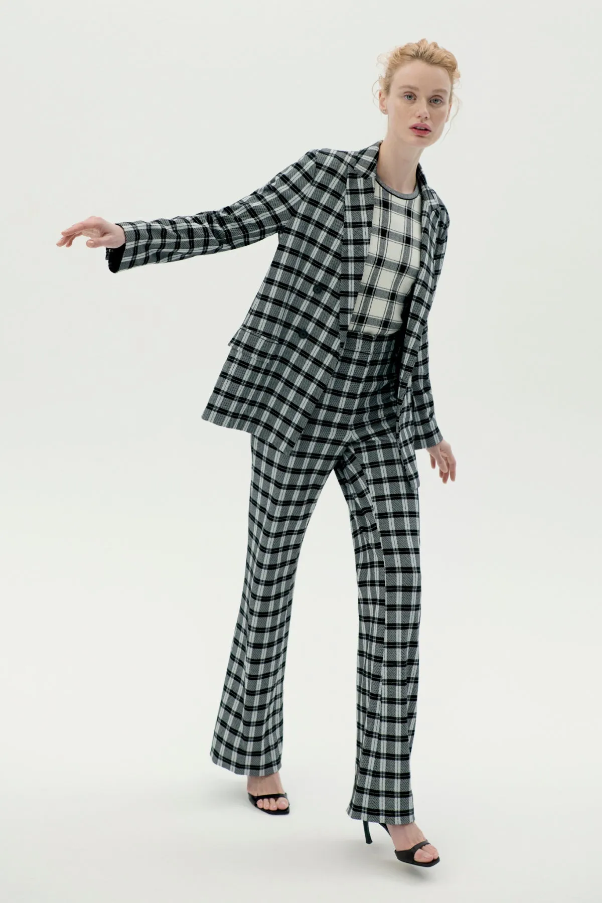 Horton Pant - Knit Suiting :: Checkmate