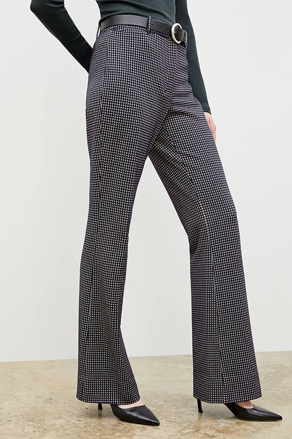 Horton Pant - Stretch Houndstooth :: Black / White