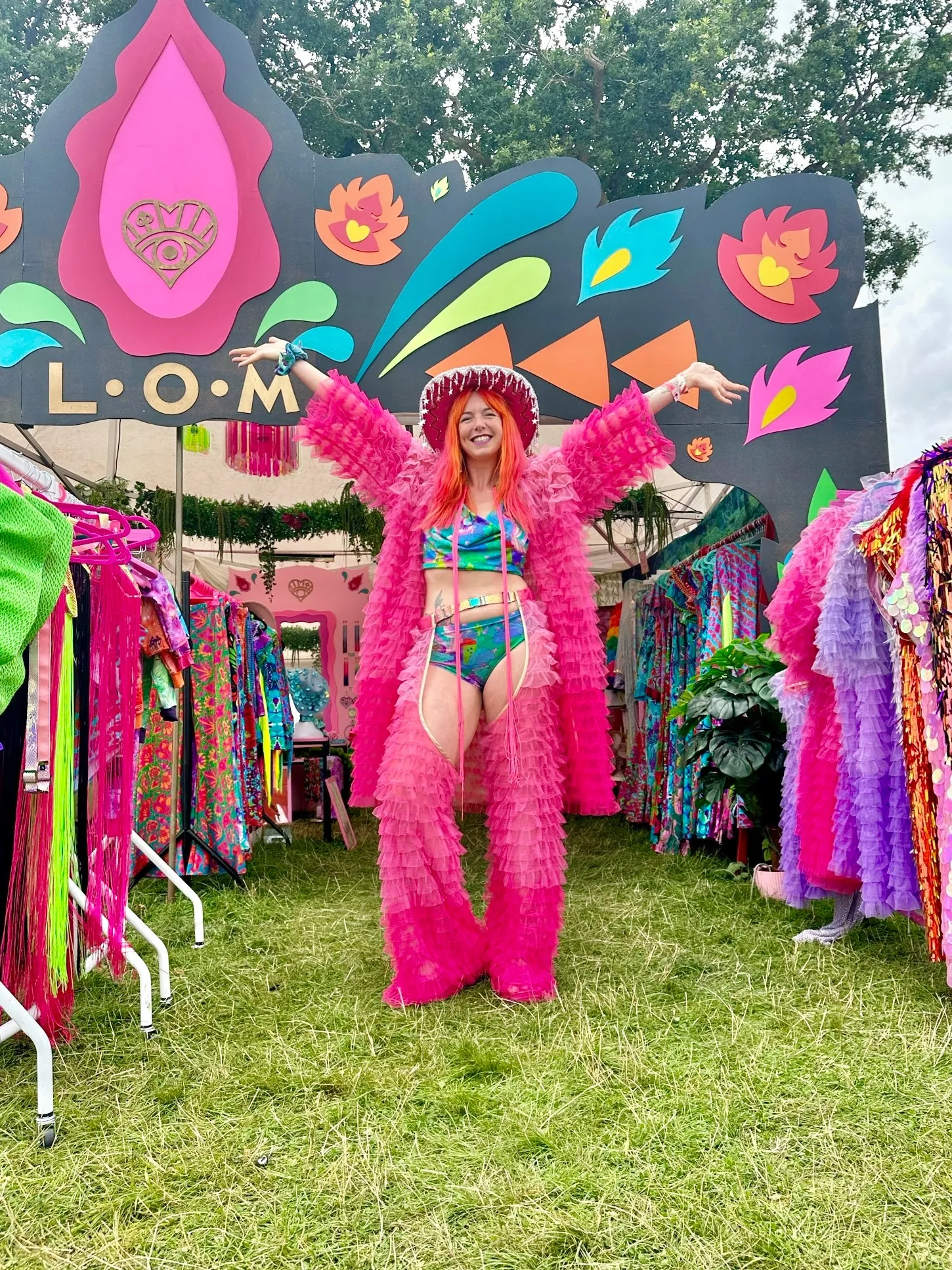 Hot Pink Layered Chaps