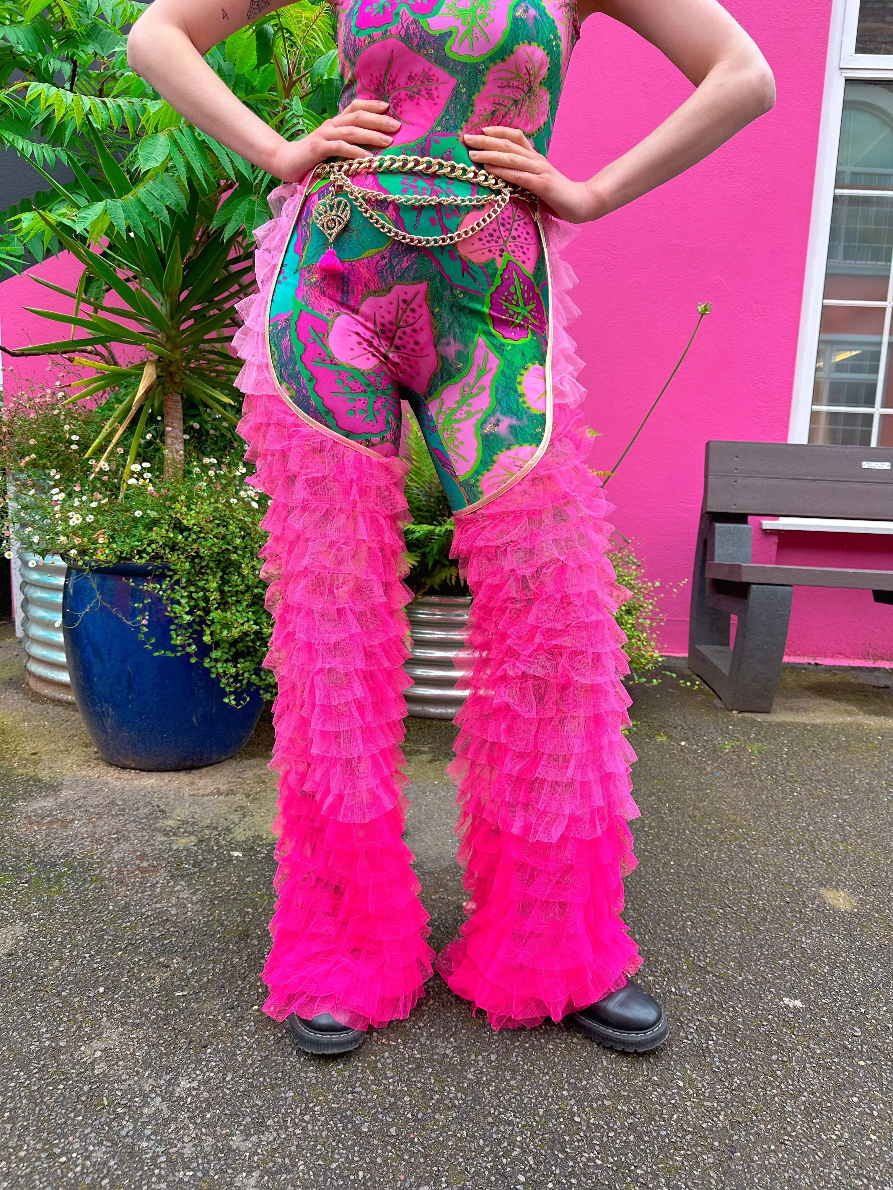 Hot Pink Layered Chaps